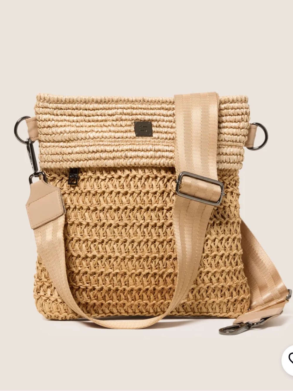 Evereve • Think Royln Outlaw Crossbody Raffia Bag NWOT